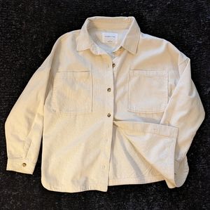 Celebrity Pink Corduroy Cream Shacket